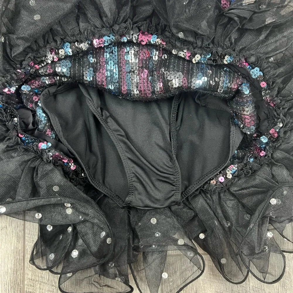Weissman Kids Black Sequin Dance‎ Costume